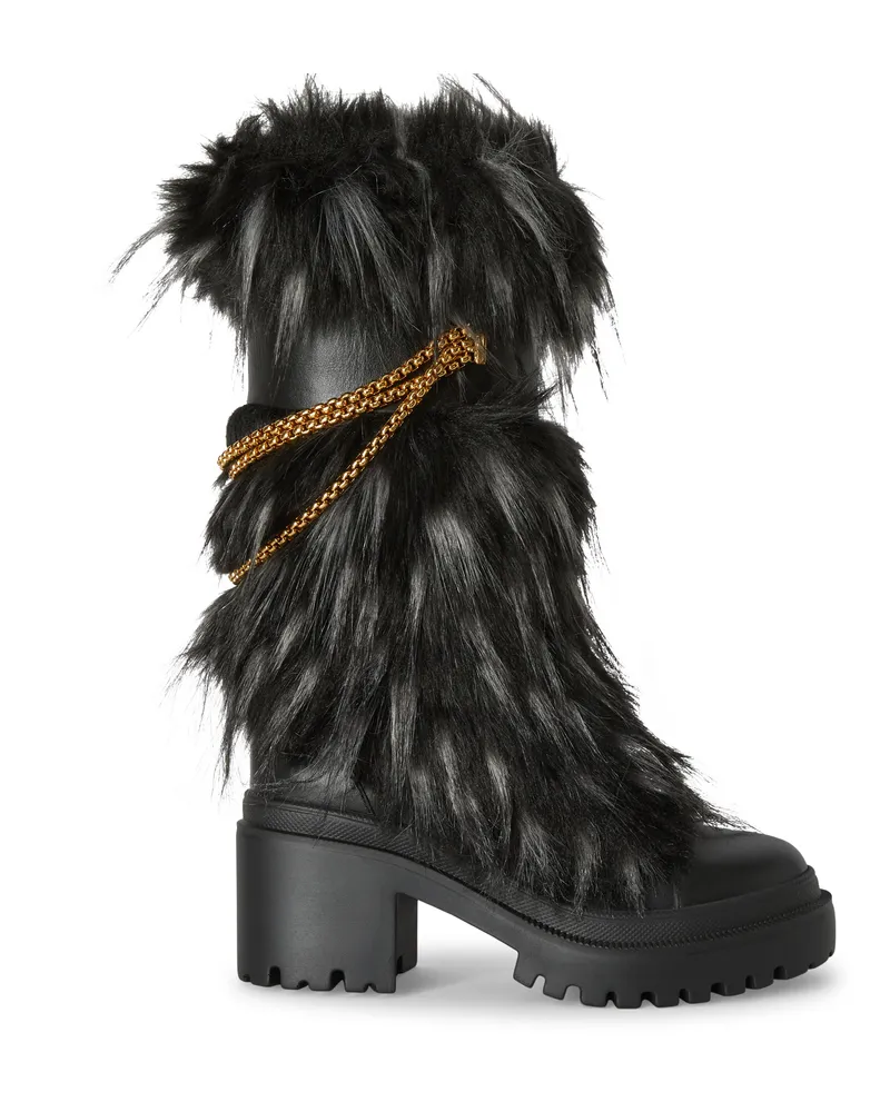 Giuseppe Zanotti AMAIA CHAIN 50 Boots Black