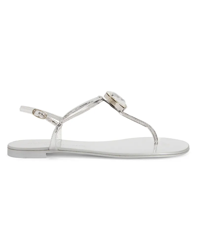 Giuseppe Zanotti ANTHONIA Flats Silver