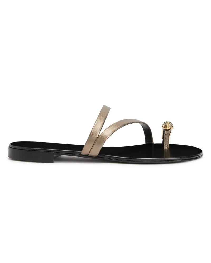 Giuseppe Zanotti FEBE SNAKE Flats Black