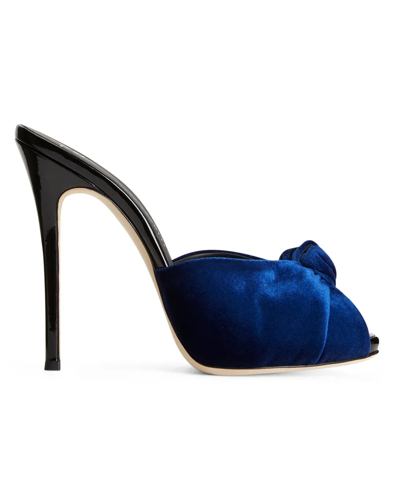 Giuseppe Zanotti BRIDGET VELVET Sandals Blue