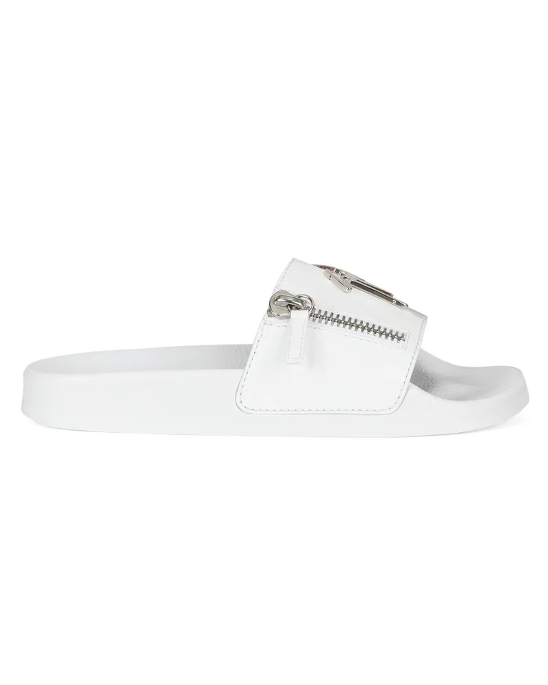 Giuseppe Zanotti BRETT ZIP Flats White