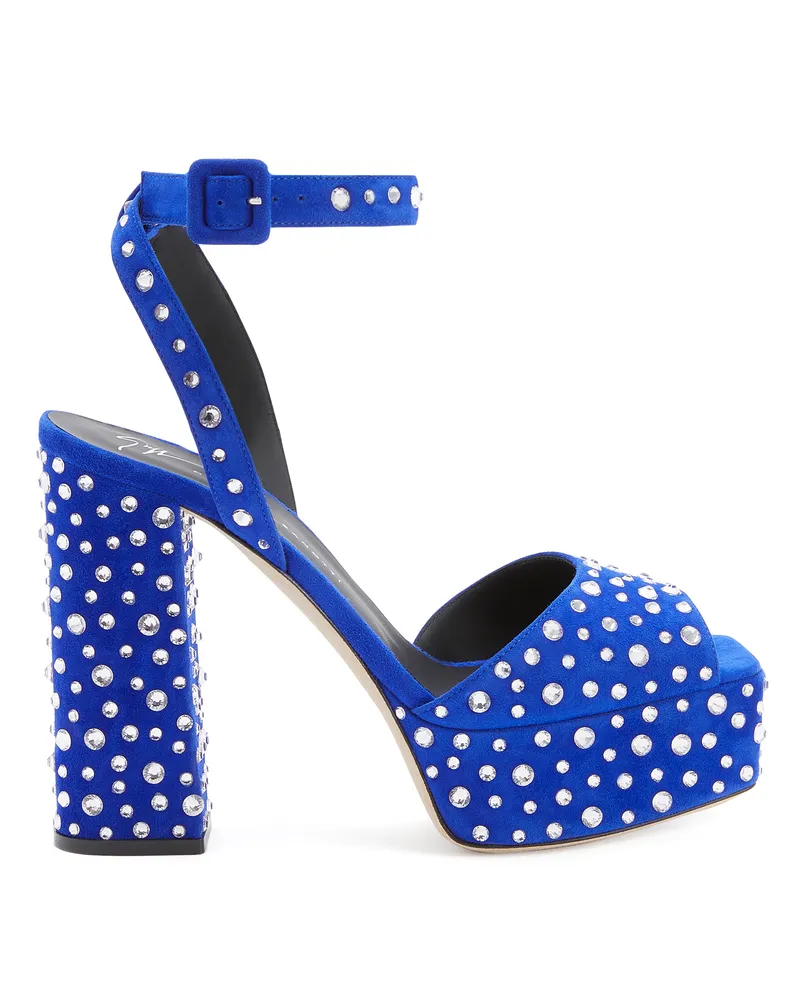Giuseppe Zanotti NEW BETTY SPARKLE Sandals Blue