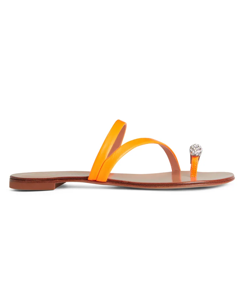Giuseppe Zanotti HILLARY RING Flip-Flops Orange