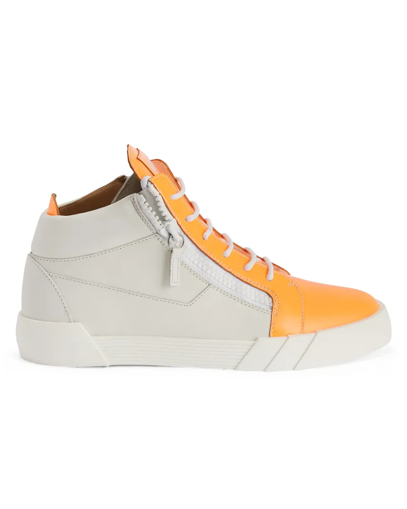 Giuseppe Zanotti THE SHARK 5.0 MID Mid top sneakers Orange
