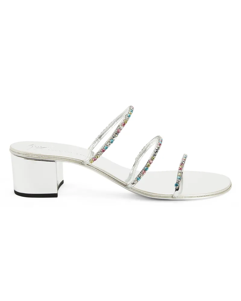 Giuseppe Zanotti DARK COLORFUL Sandals Silver