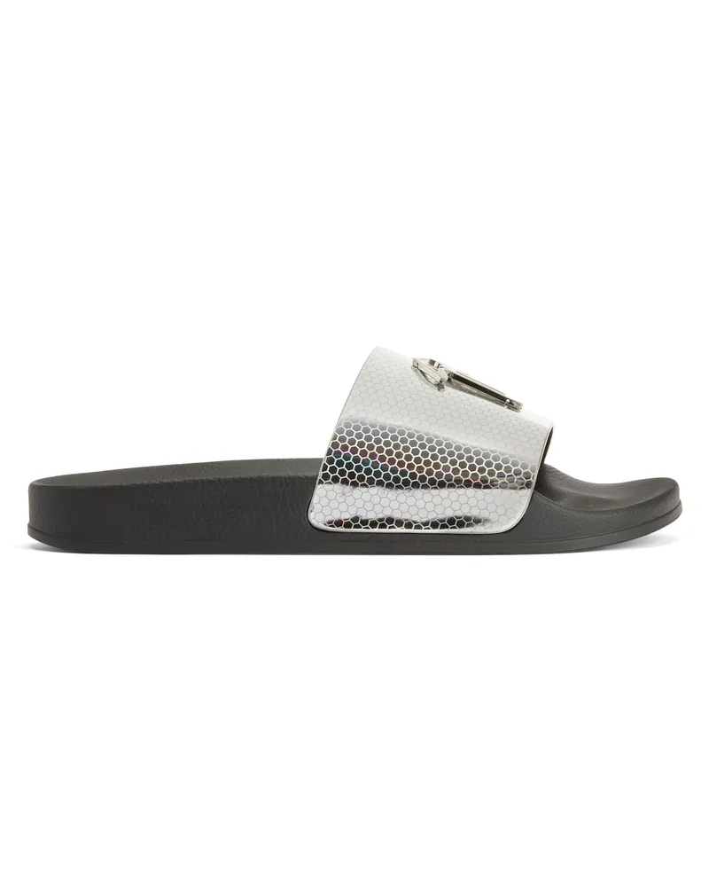 Giuseppe Zanotti BRETT Slides Silver