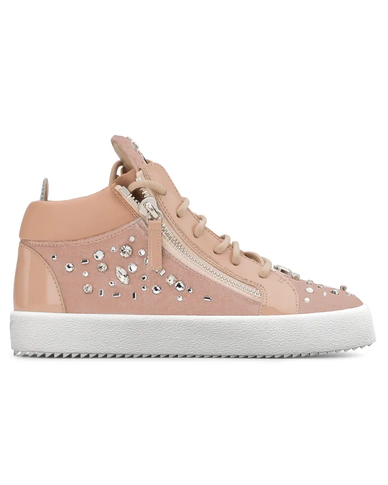 Giuseppe Zanotti THE DAZZLING KRISS Mid top sneakers Pink