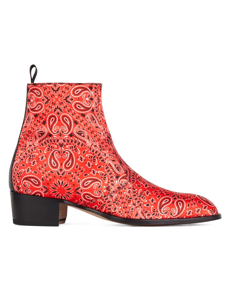 Giuseppe Zanotti SHELDON PAISLY Ankle boots Red