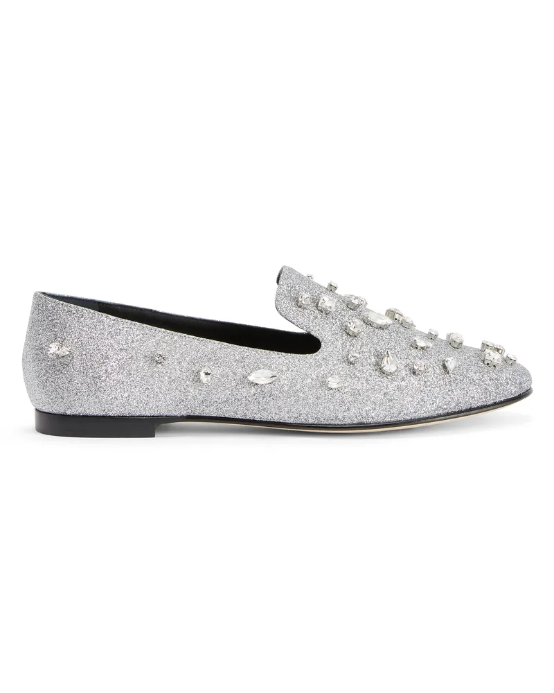Giuseppe Zanotti DALILA BIJOUX Loafers Silver