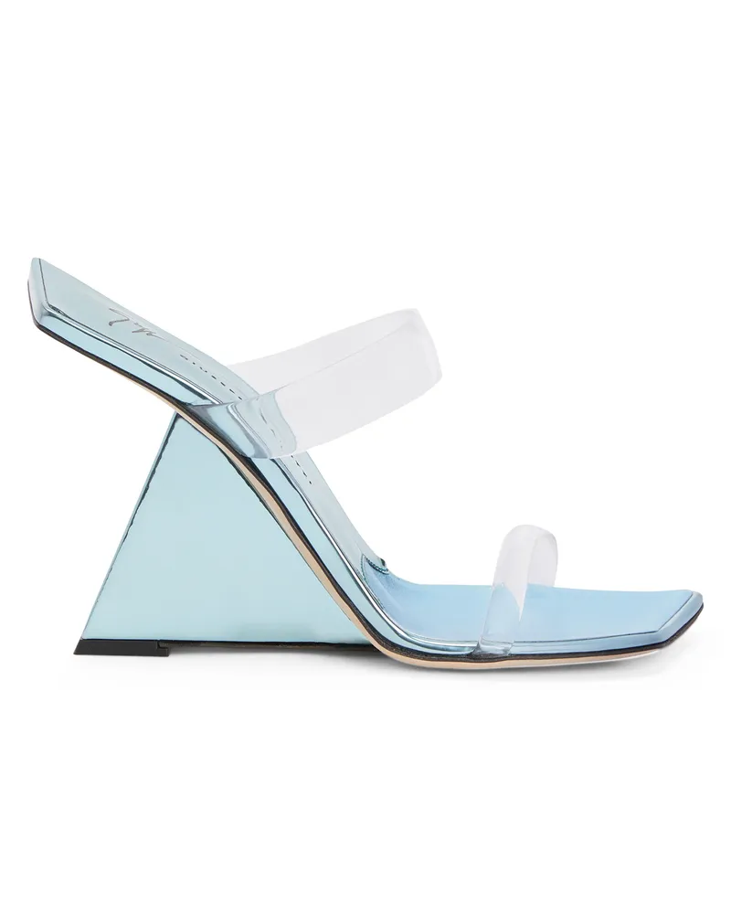 Giuseppe Zanotti FLORANCE PLEXI Wedges Blue