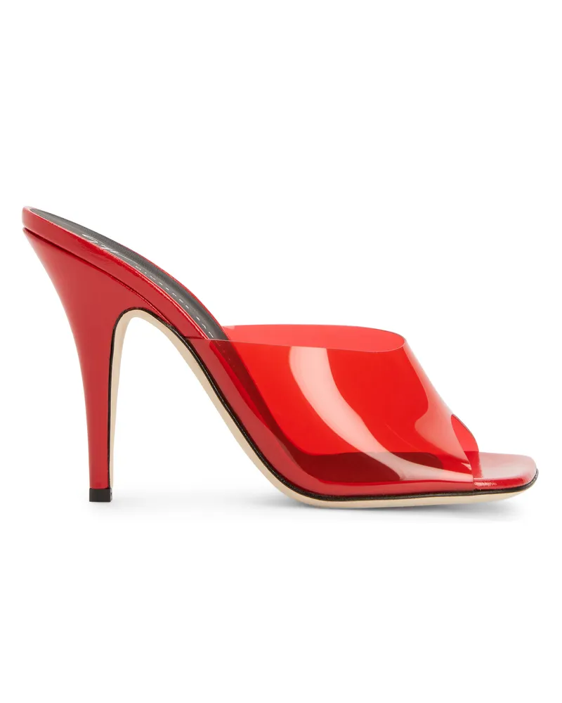 Giuseppe Zanotti EARTHSHINE PLEXY Sandals Red