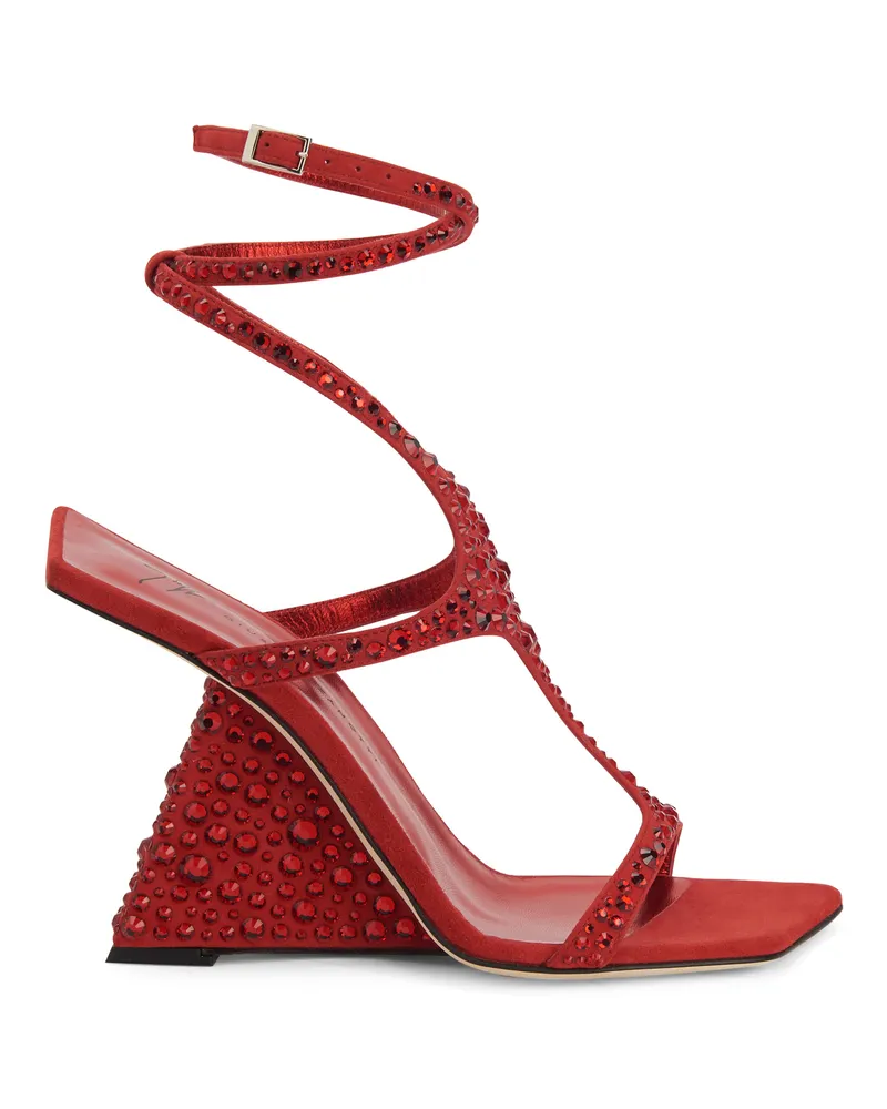 Giuseppe Zanotti TUTANKAMON CRYSTAL Sandals Red