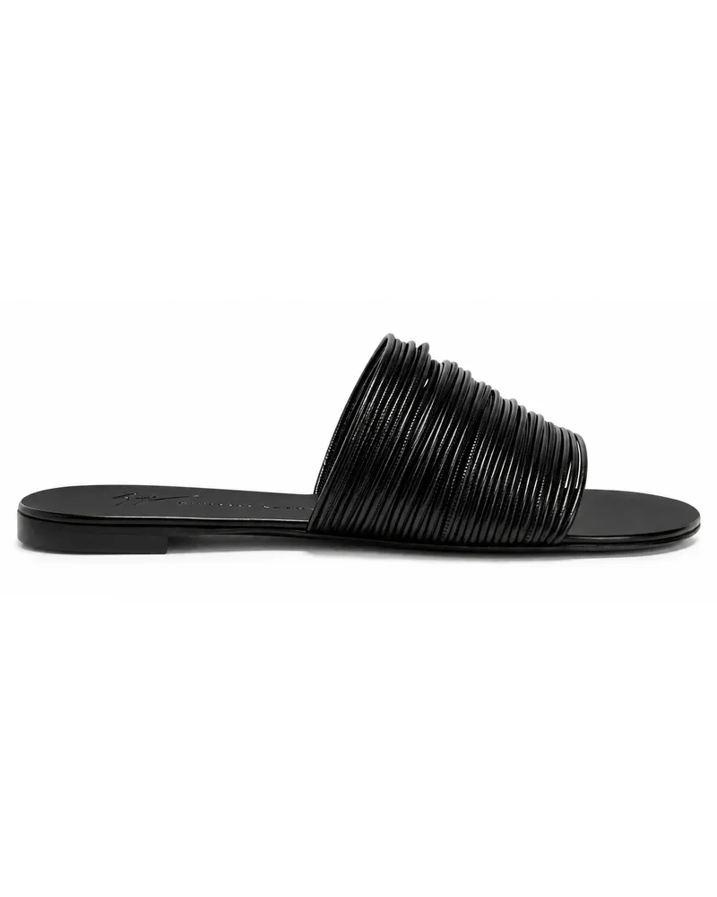 Giuseppe Zanotti CLIO FLAT Flat Sandals Black