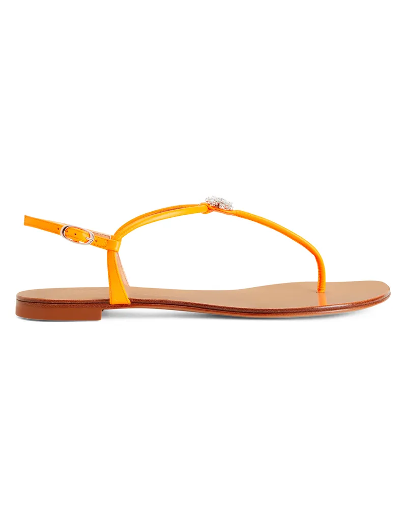 Giuseppe Zanotti HOLLIE CRYSTAL Flats Orange