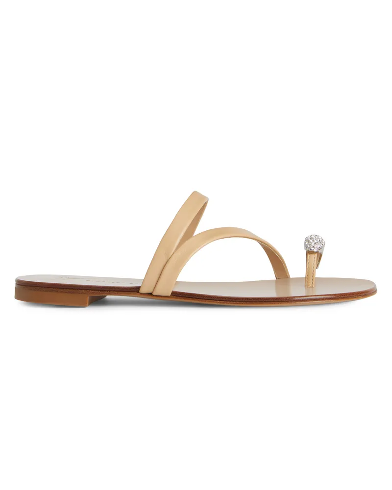 Giuseppe Zanotti HILLARY RING Flats Beige