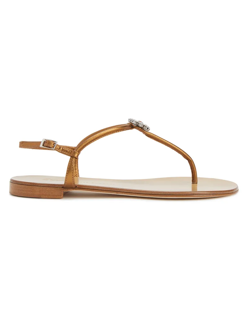 Giuseppe Zanotti GELTRUDE Flip-Flops Bronze