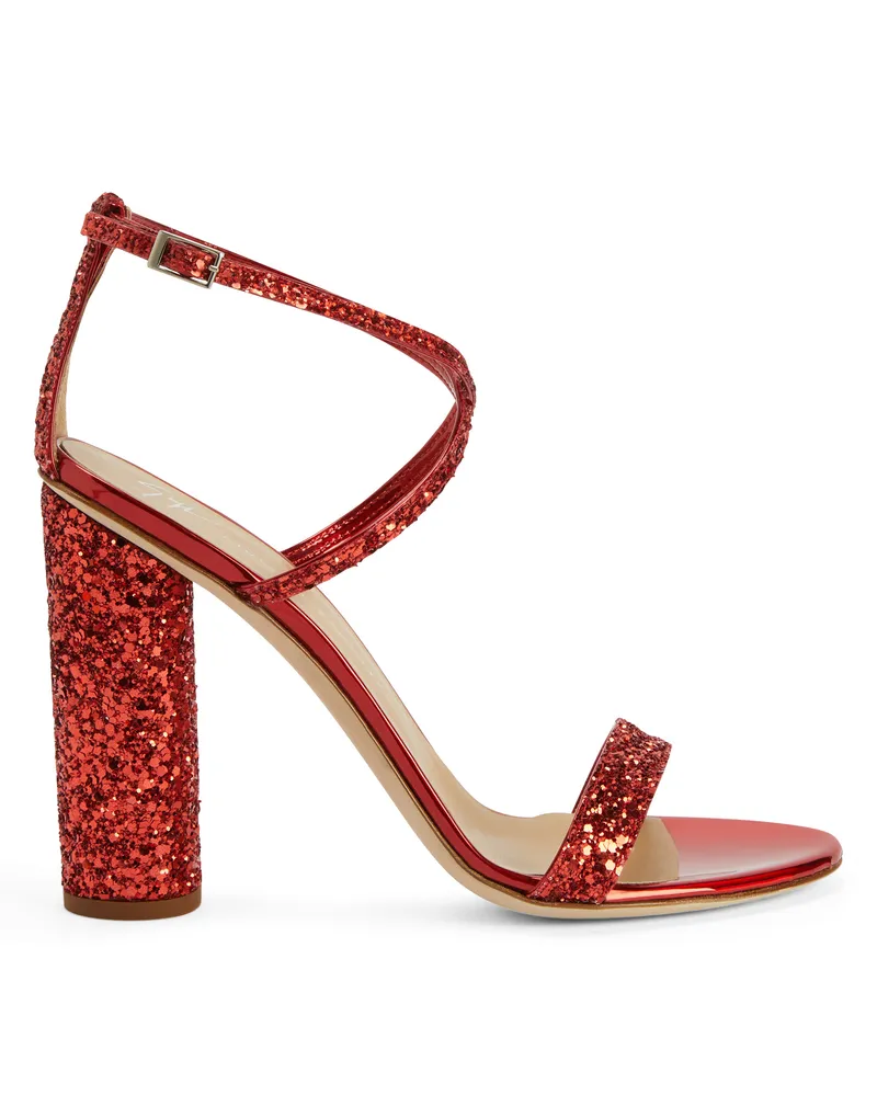 Giuseppe Zanotti TARA GLITTER Sandals Red