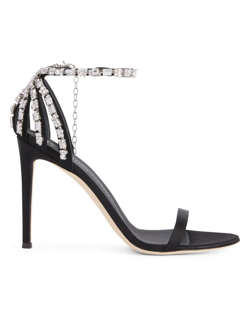 Giuseppe Zanotti ADELE CRYSTAL Sandals Black