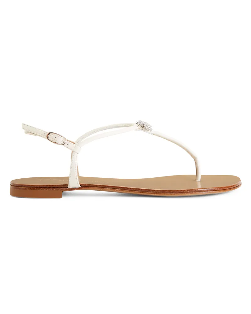 Giuseppe Zanotti HOLLIE CRYSTAL Flats White