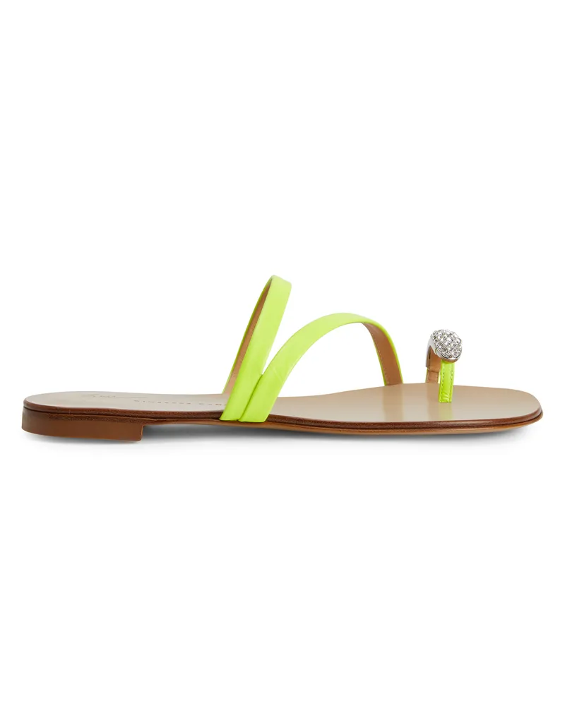 Giuseppe Zanotti HILLARY RING Flip-Flops Yellow