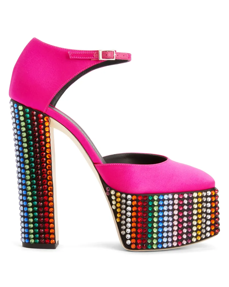 Giuseppe Zanotti BEBE STRASS Platforms Fucsia