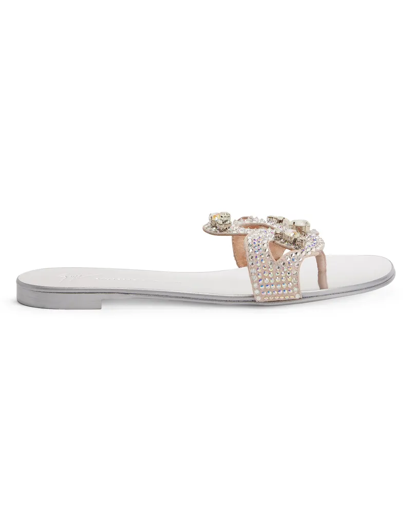 Giuseppe Zanotti TURCHESITE Flats Silver