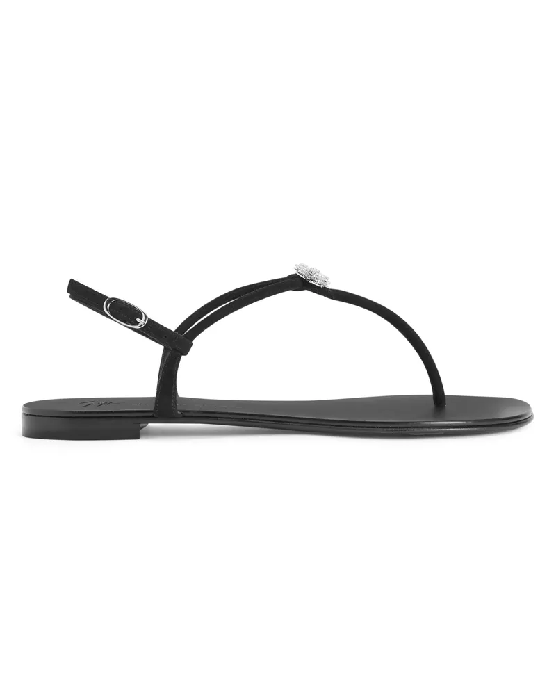 Giuseppe Zanotti HOLLIE CRYSTAL Flats Black