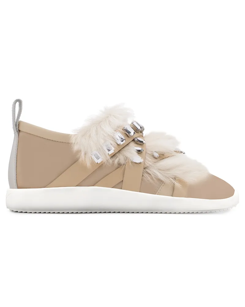 Giuseppe Zanotti CHRISTIE WINTER Low-top sneakers Beige