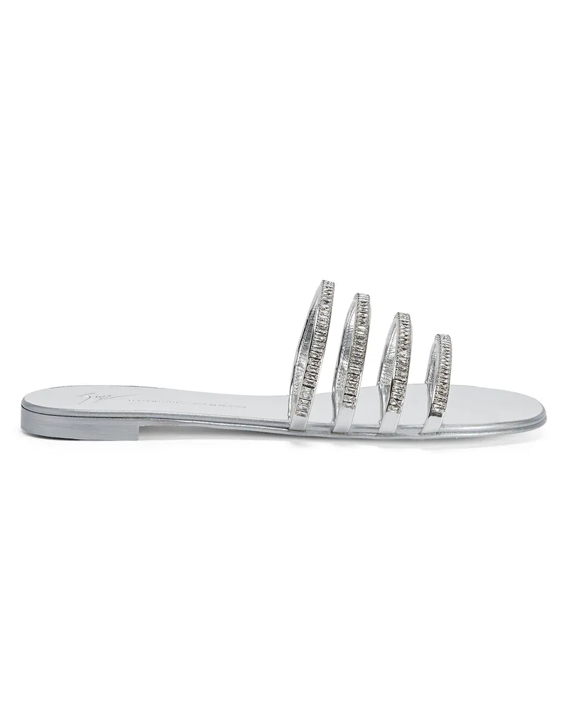 Giuseppe Zanotti IRIDE CRYSTAL Flats Black
