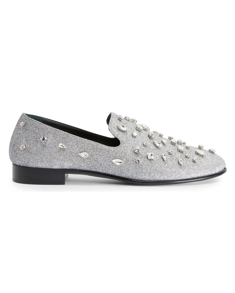Giuseppe Zanotti SEYMOUR BIJOUX Loafers Silver