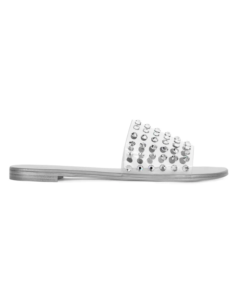 Giuseppe Zanotti ADELIA VINYL Flats Silver