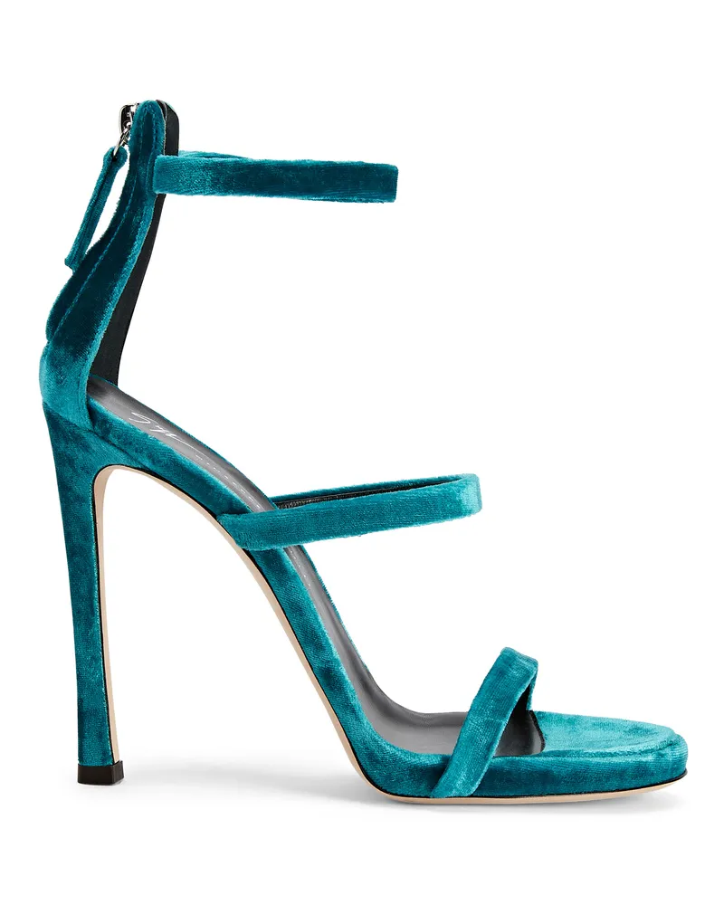 Giuseppe Zanotti HARMONY VELVET Sandals Black