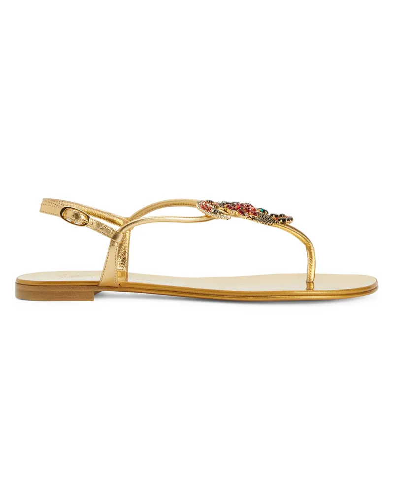 Giuseppe Zanotti TROPICAL BEACH Flats Gold