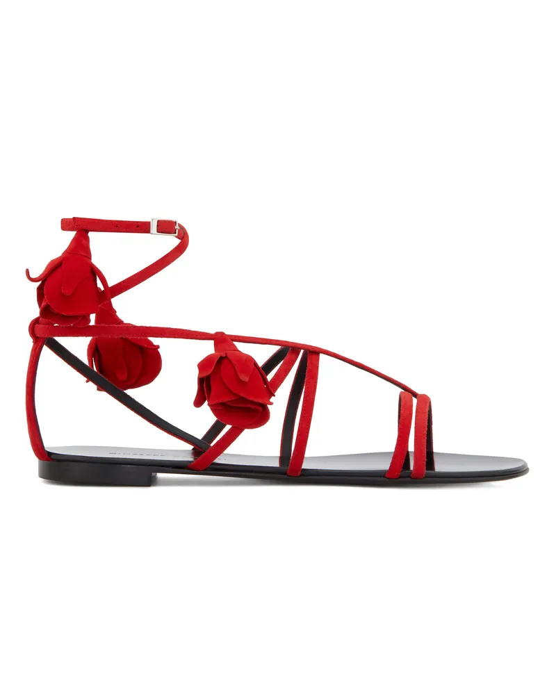 Giuseppe Zanotti DANSE DU FEU Flats Red