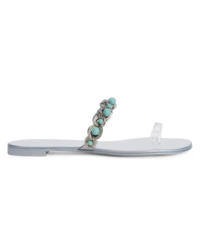 Giuseppe Zanotti MARGUERITHE FLAT Flats Silver