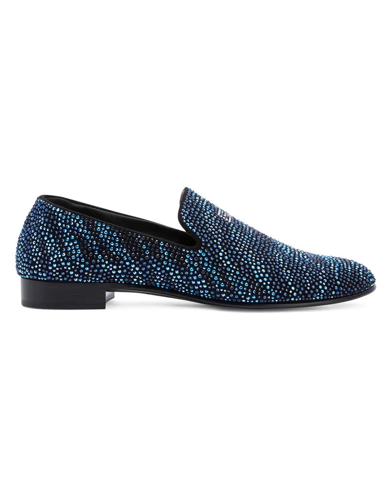 Giuseppe Zanotti CRYSTAL LEWIS Loafers Black