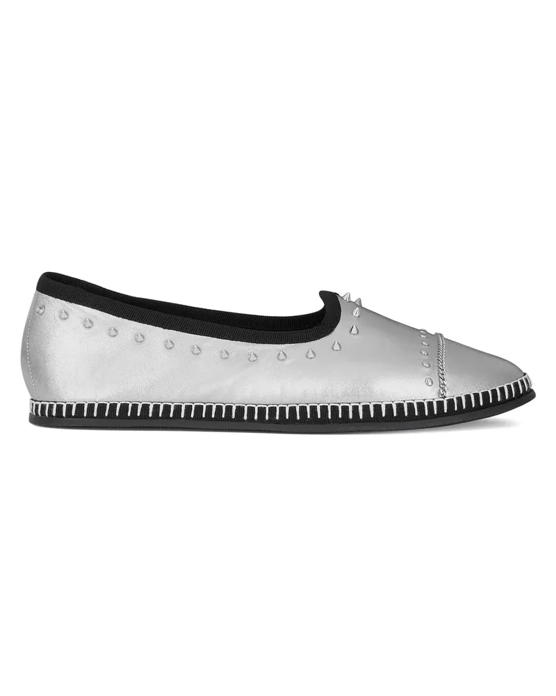 Giuseppe Zanotti OTIUM Ballerinas Silver