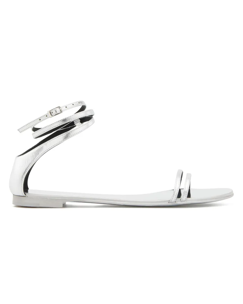 Giuseppe Zanotti CATIA Flats Silver