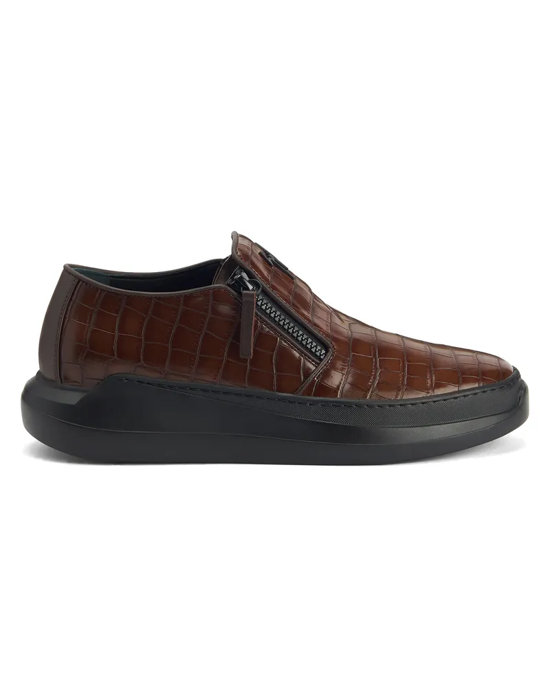 Giuseppe Zanotti CONLEY ZIP Slip-on Brown