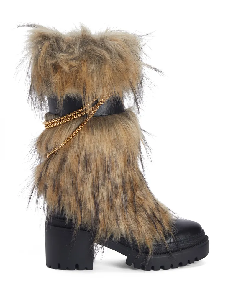 Giuseppe Zanotti AMAIA CHAIN 50 knee-high boots Beige