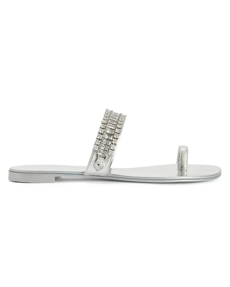 Giuseppe Zanotti GENEVIHEVE Flats Silver