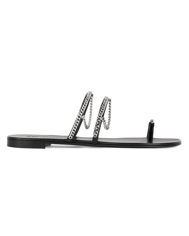 Giuseppe Zanotti CATENA Flip-Flops Black
