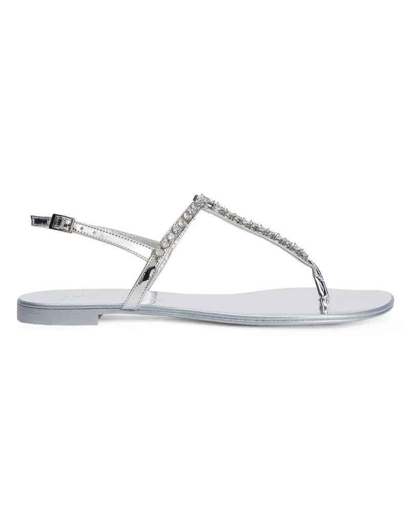 Giuseppe Zanotti MINNAH FLAT Flats Silver