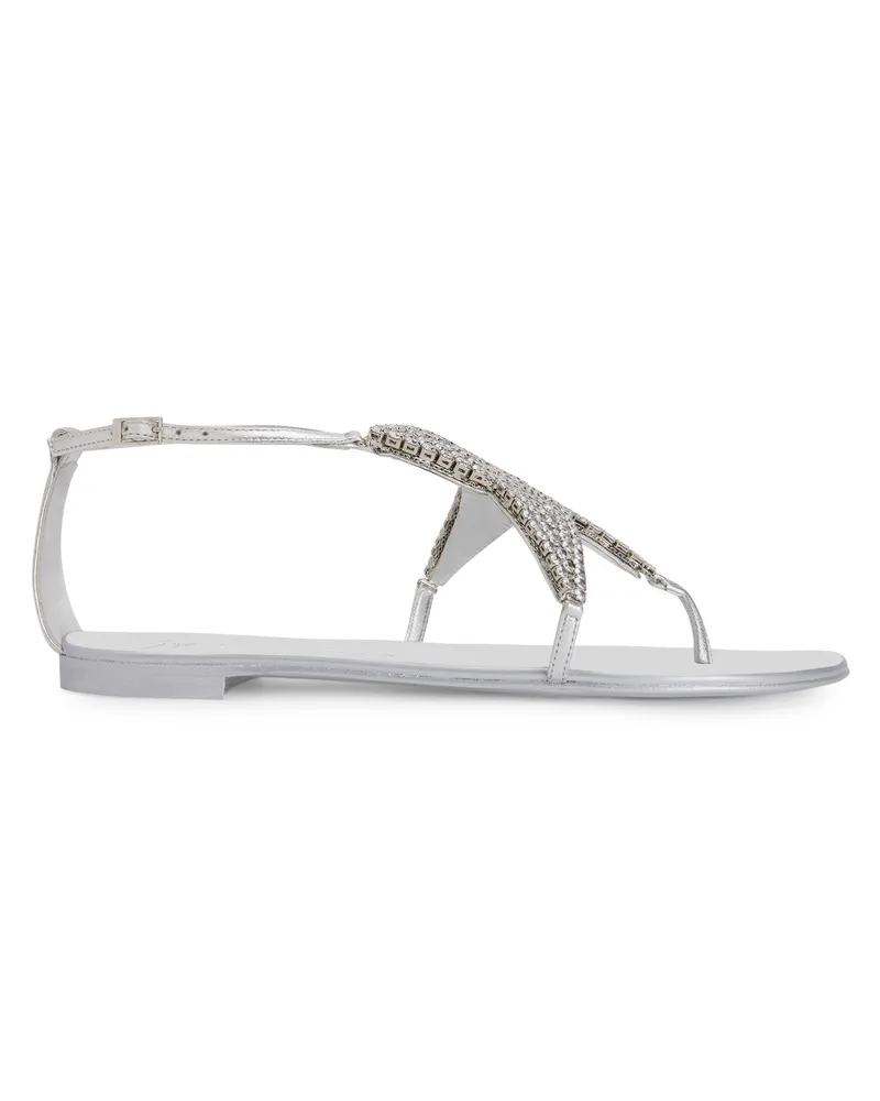 Giuseppe Zanotti ALMATHEA Flats Silver