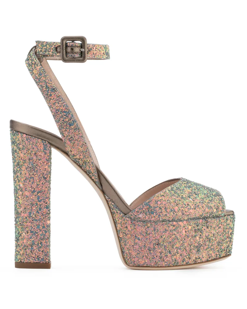Giuseppe Zanotti BETTY GLITTER Platforms Multicolor