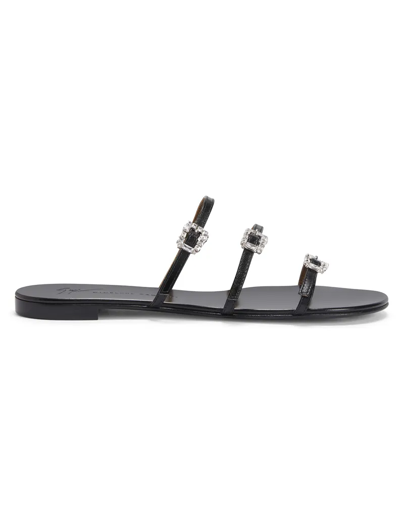 Giuseppe Zanotti HIMARI FLAT Flat Sandals Black