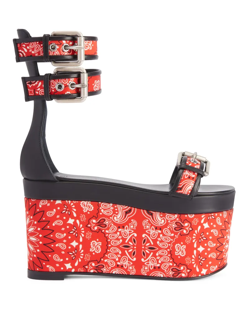 Giuseppe Zanotti BANDANA WEDGE Wedges Red