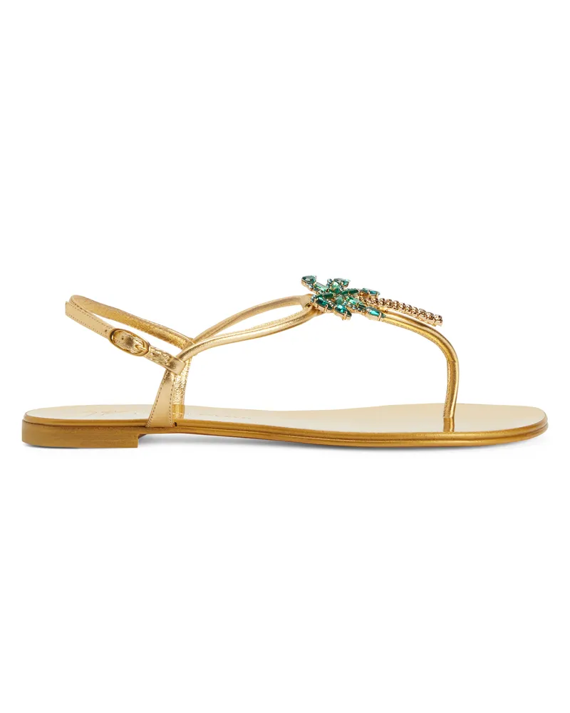 Giuseppe Zanotti VENICE BEACH Flats Gold