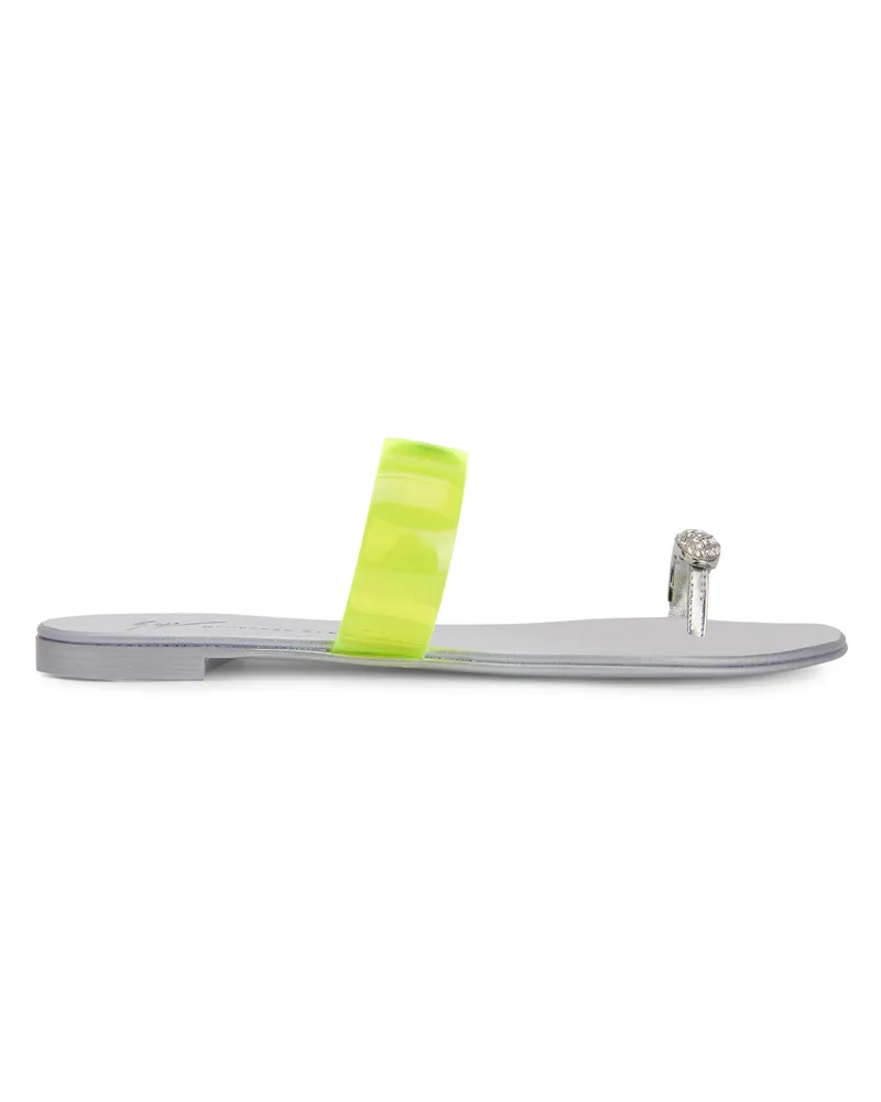Giuseppe Zanotti RING PLEXI Flats Yellow