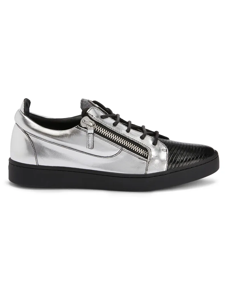 Giuseppe Zanotti FRANKIE Low-top sneakers Silver